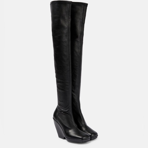 KHAITE Shoes - KHAITE Morgan over-the-knee leather boots sz 39.5 US 9.5